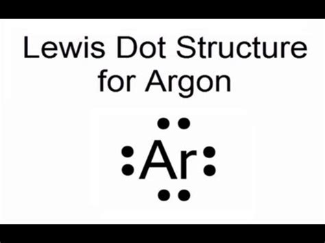 argon lewis structure